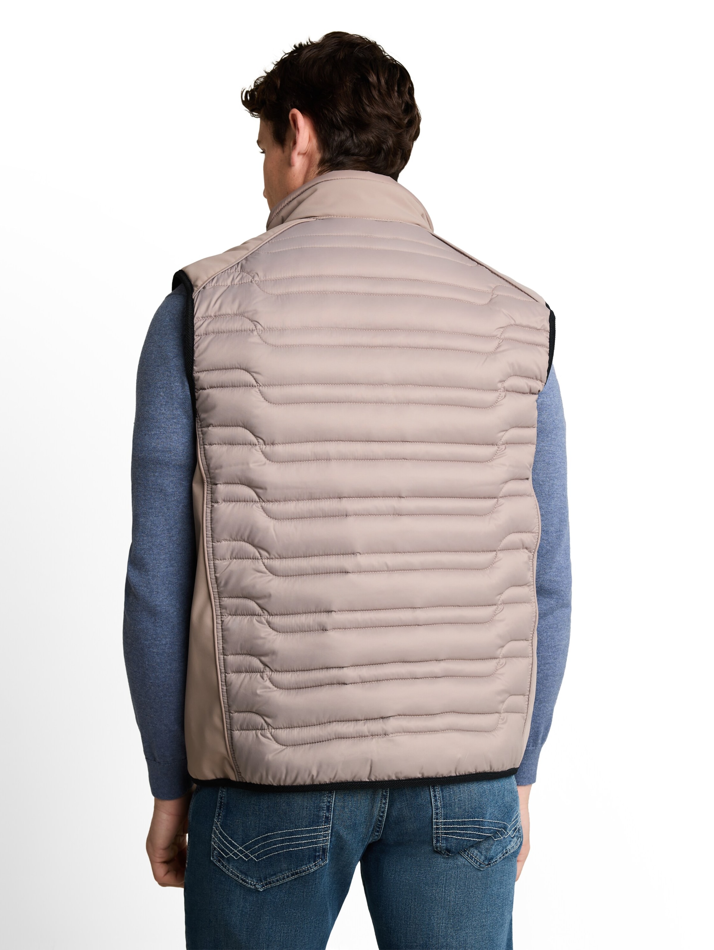 TOM TAILOR Weste in Beige