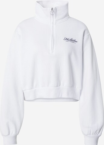 Sweat-shirt HOLLISTER en blanc : devant