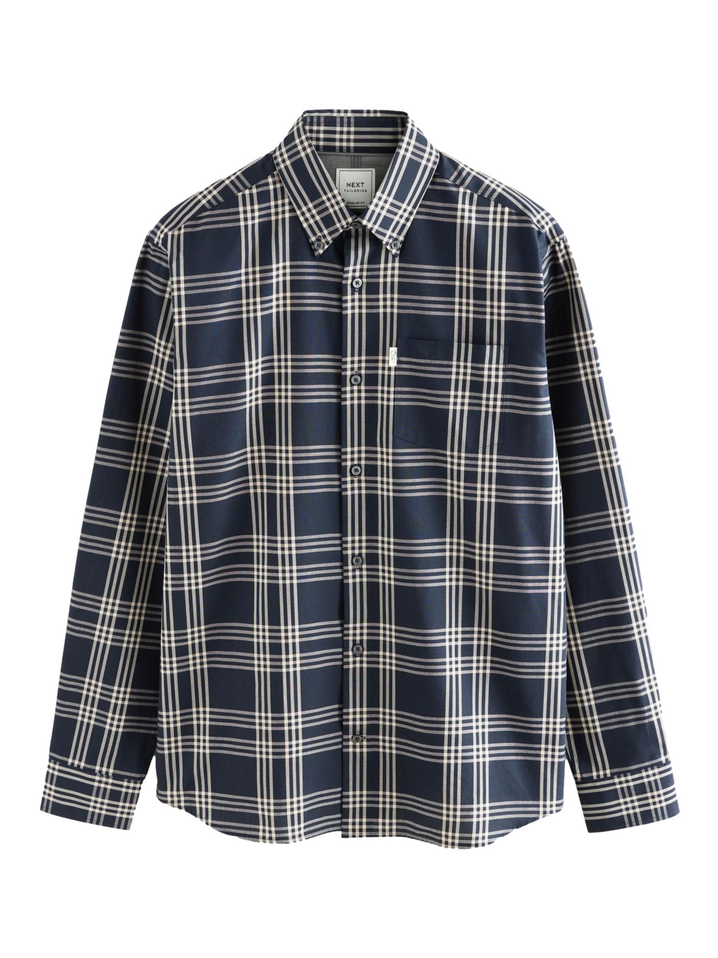 Next Regular Fit Hemd in Blau: Vorderseite