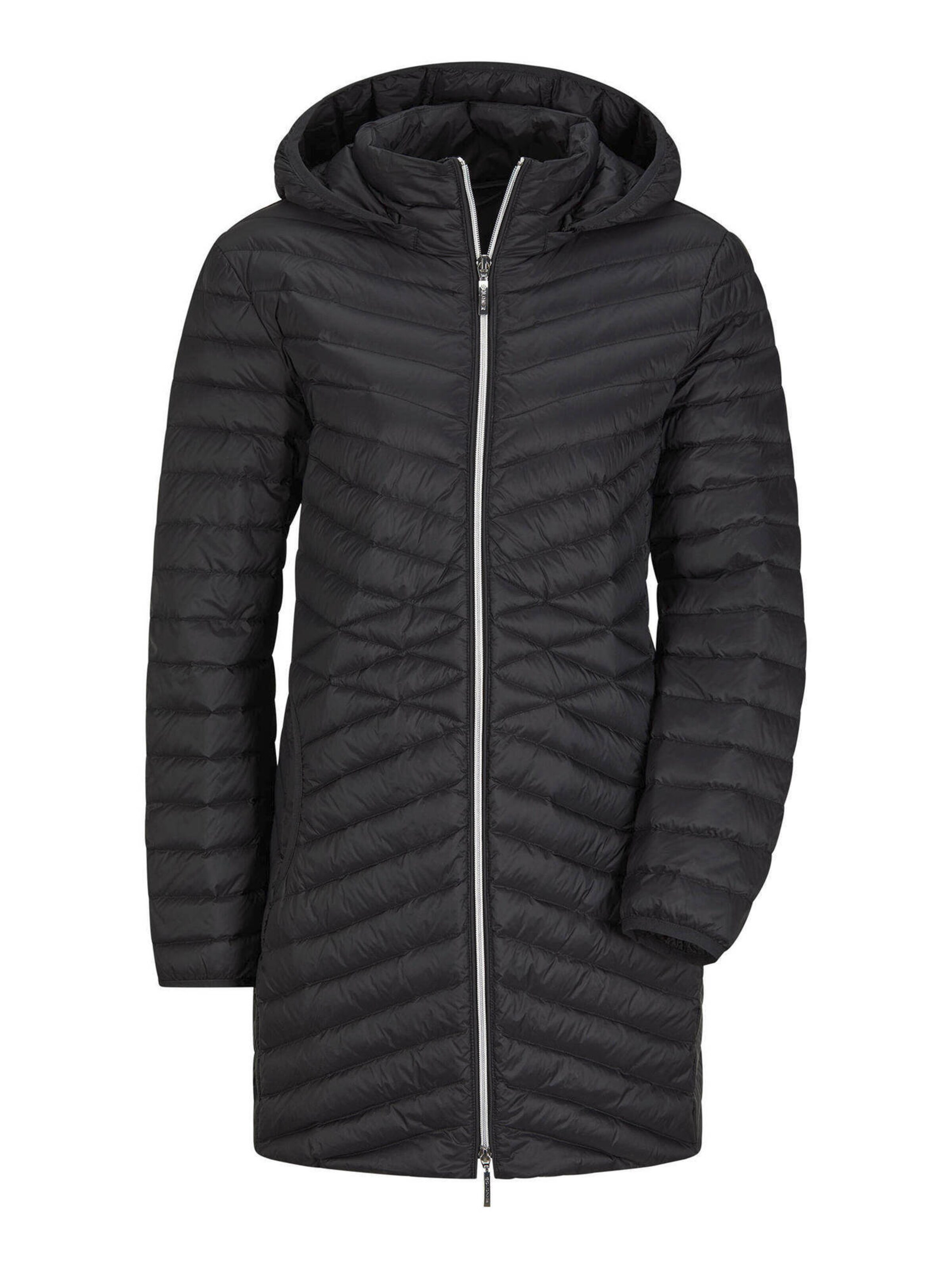 Goldner Mantel in Schwarz: Vorderseite