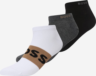 BOSS Zeķes, krāsa - gaiši brūns / grafīta / melns / balts, Preces skats