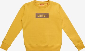 smiler. Sweatshirt 'Cuddle' in Yellow: front