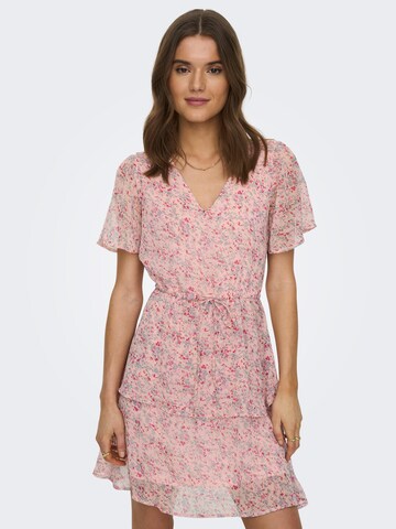 JDY Summer Dress 'MELLY' in Pink