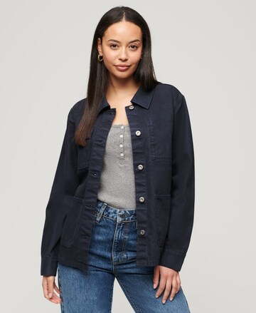 Superdry Between-Season Jacket 'Chore' in Blue: front