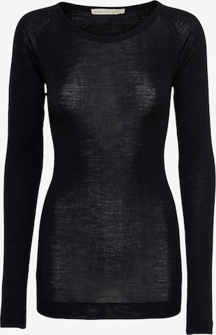 Seamless Basic Shirt 'Jade' in Schwarz: Vorderseite