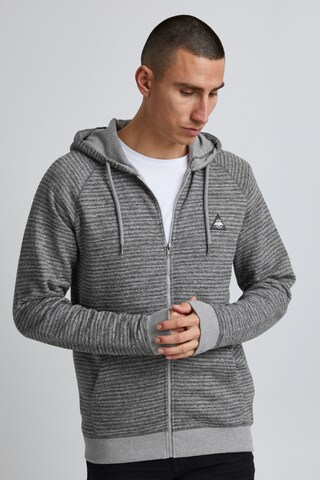 BLEND Zip-Up Hoodie 'Nuka' in Grey: front