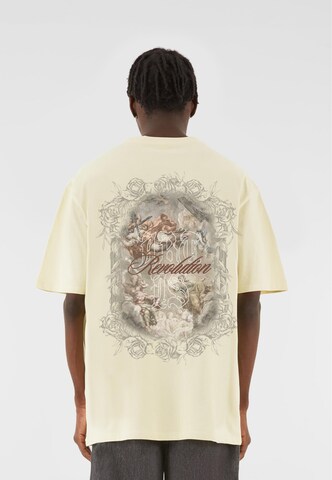 MJ Gonzales T-Shirt 'Art is Revolution' in Gelb: Vorderseite