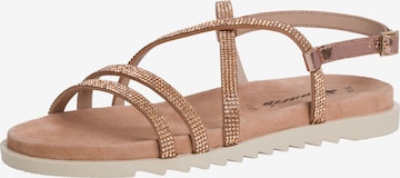 TAMARIS Sandalen met riem 'Woms' in Beige: voorkant