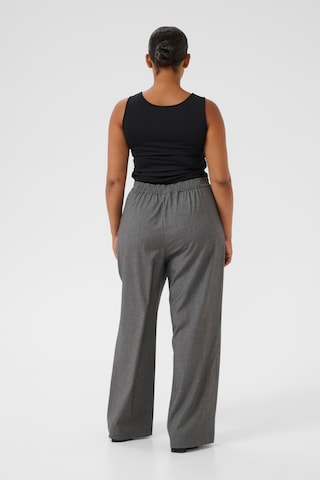 Wide Leg Pantalon KAFFE CURVE en gris