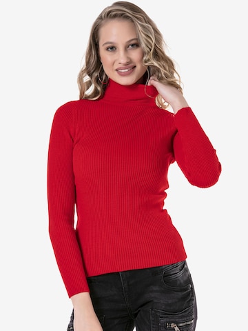 CIPO & BAXX Trui in Rood: voorkant