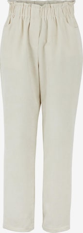 Pieces Tall Regular Trousers in White: front