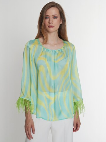 Ana Alcazar Blouse 'Pedmi' in Groen: voorkant