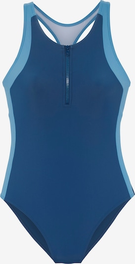 Costum de baie sport pe S LASCANA ACTIVE pe albastru gențiană / albastru deschis, Vizualizare produs