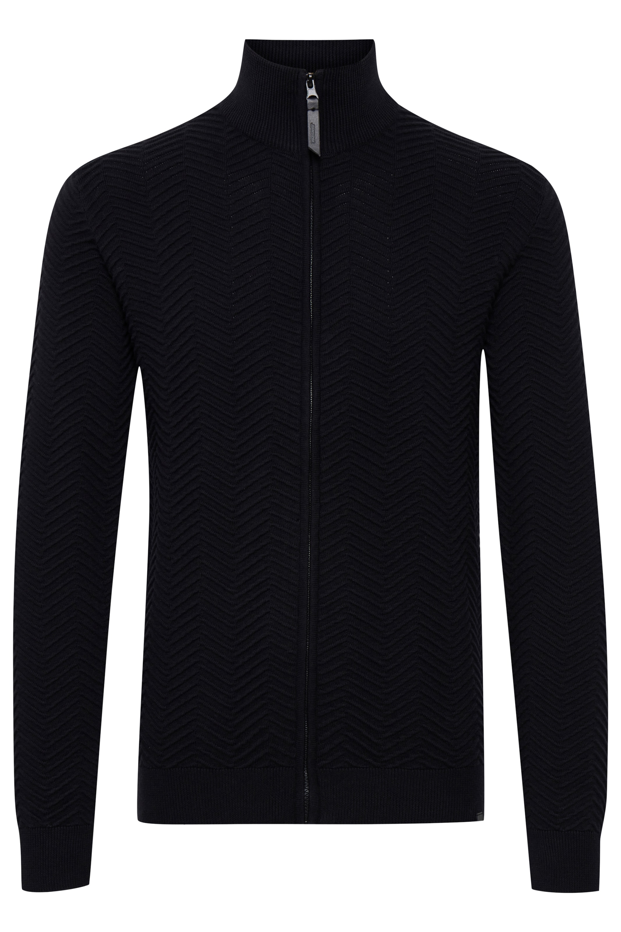 INDICODE JEANS Strickjacke in Schwarz: Vorderseite