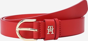 TOMMY HILFIGER Belt 'Essential Effortless' in Red: front