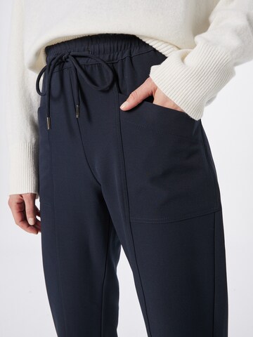 MOS MOSH Tapered Trousers in Blue