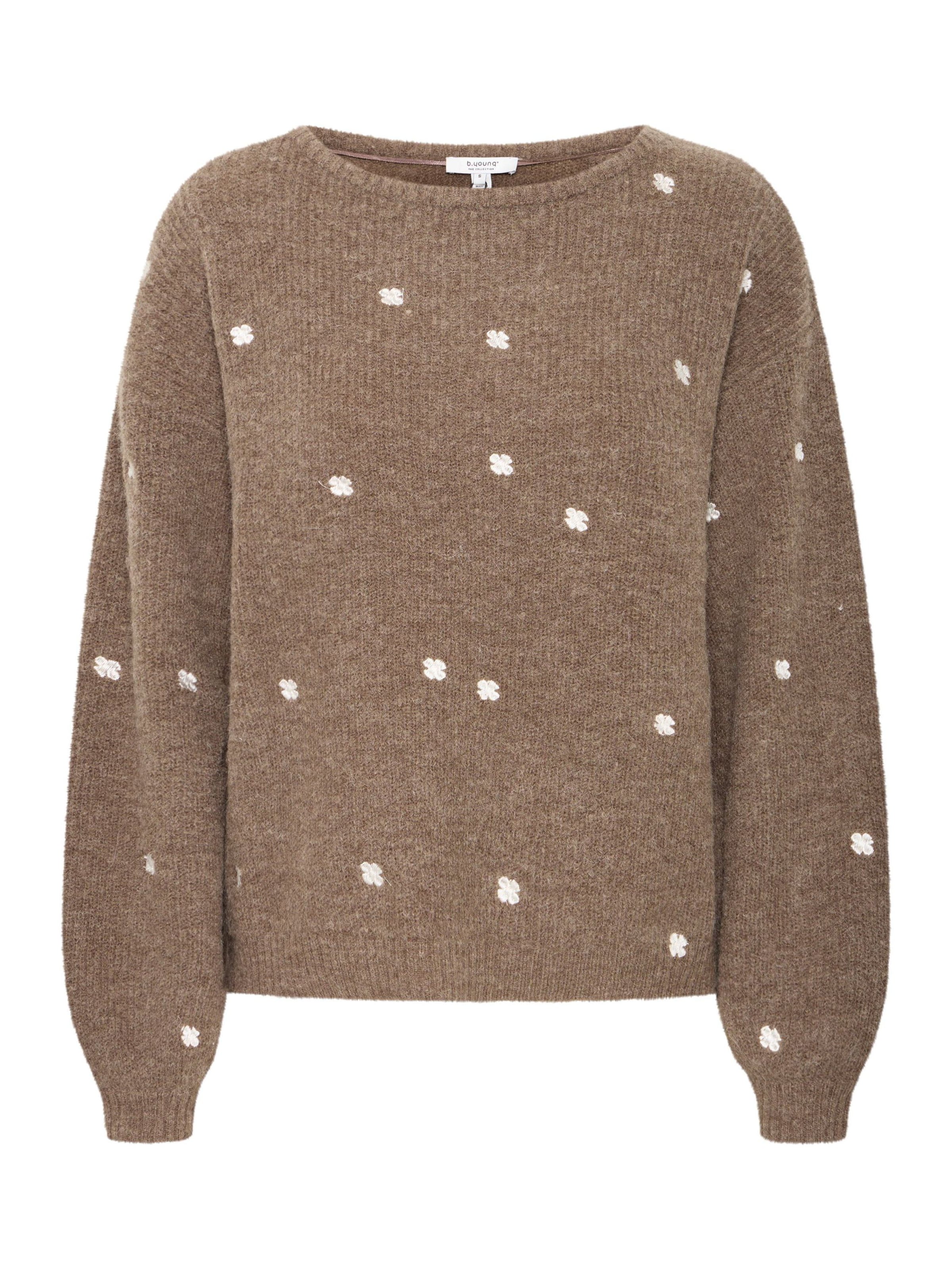 b.young Sweater 'OTIKI' in Brown: front