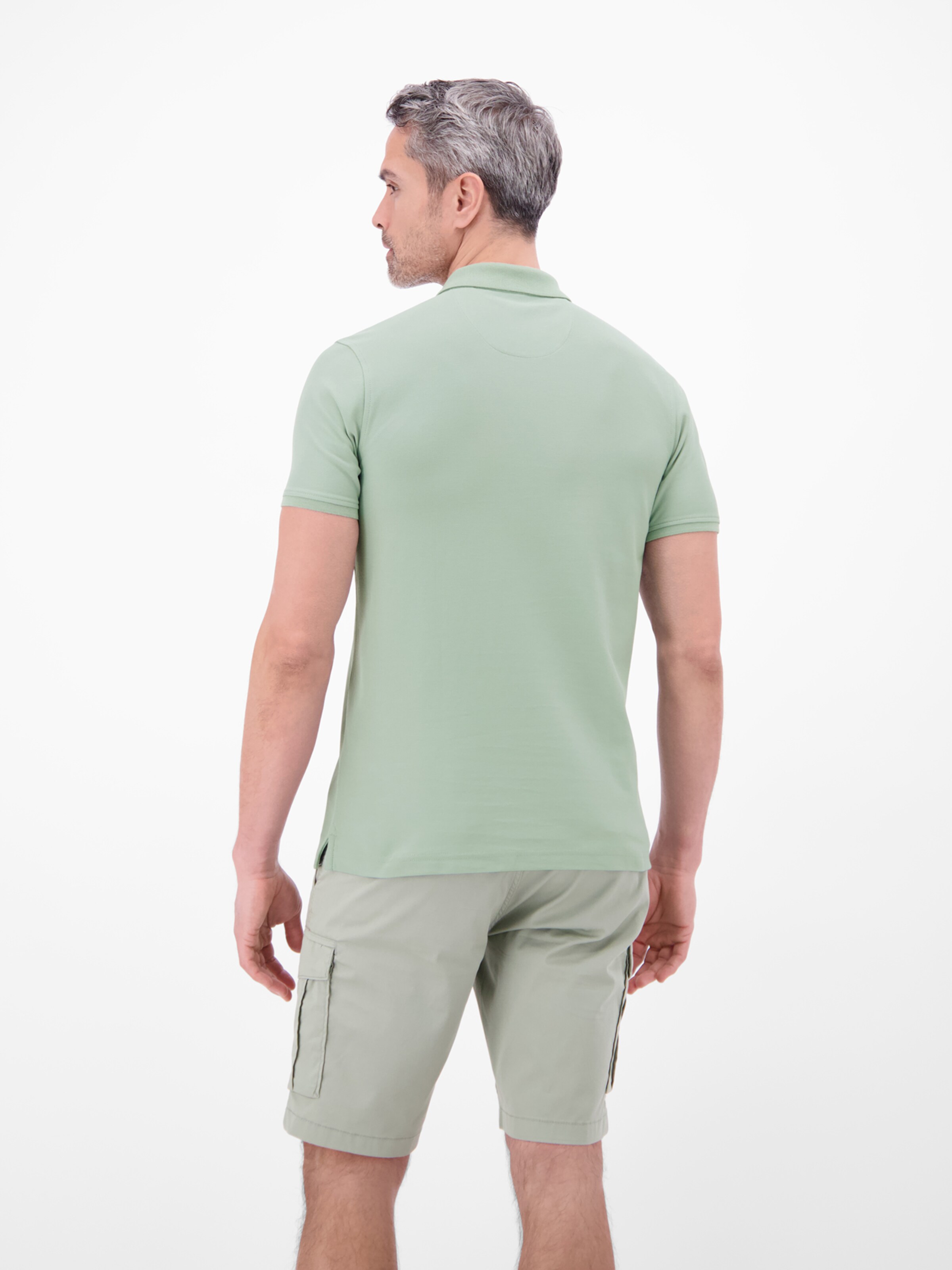 LERROS Poloshirt, COOL & DRY und Logo-Stitch in Grün