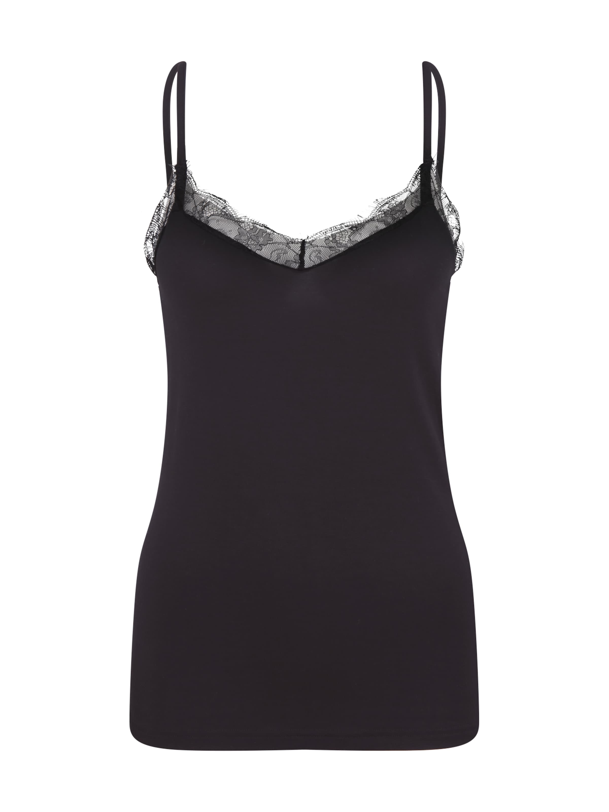 Bluză de noapte de la s.Oliver pe negru: față