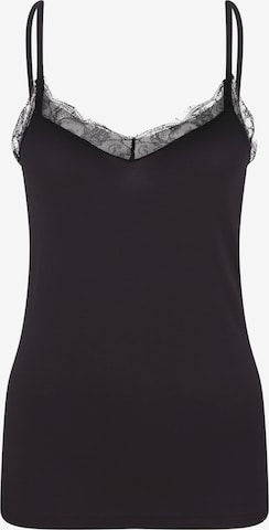 s.Oliver - Camiseta para dormir en negro: frente