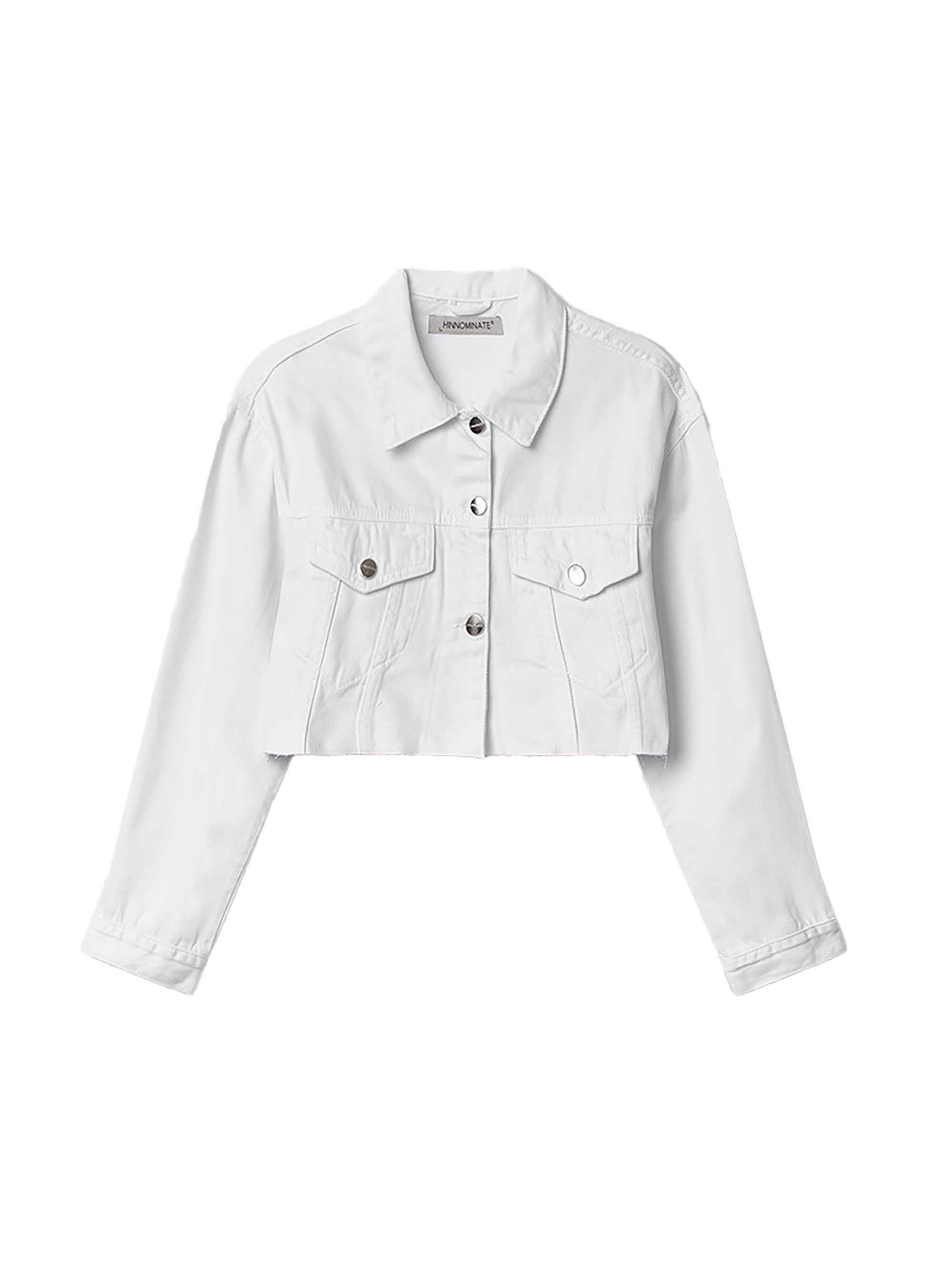 Veste mi-saison HINNOMINATE en blanc : devant
