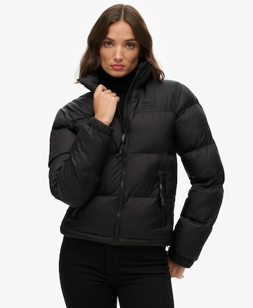 Superdry Tussenjas in Zwart: voorkant