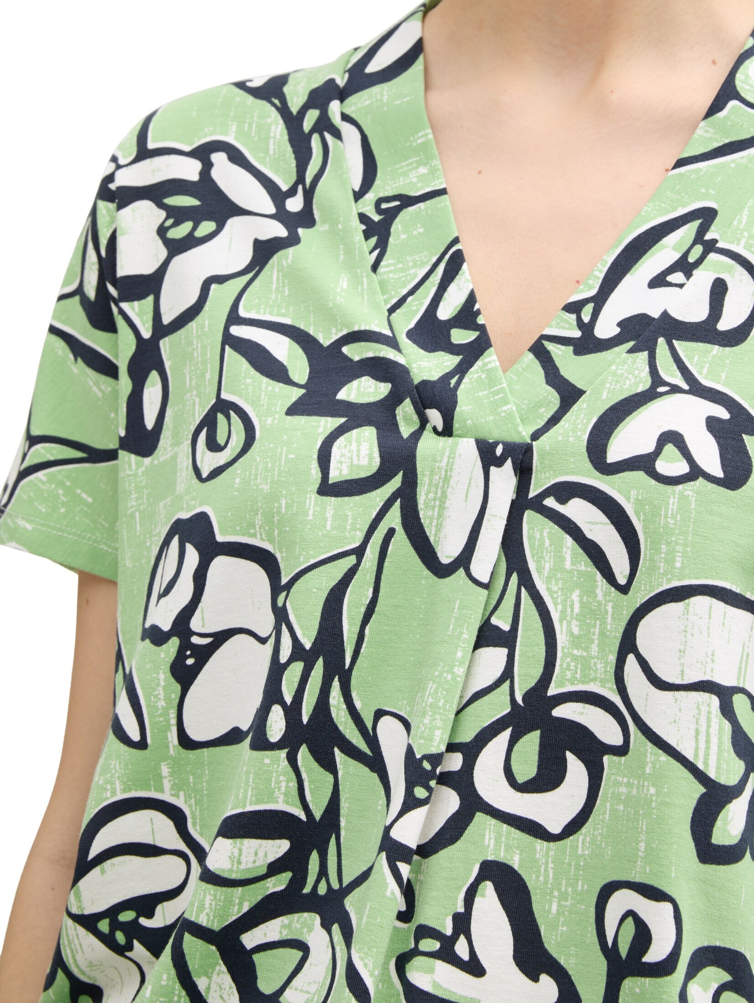 TOM TAILOR Shirt in Grün