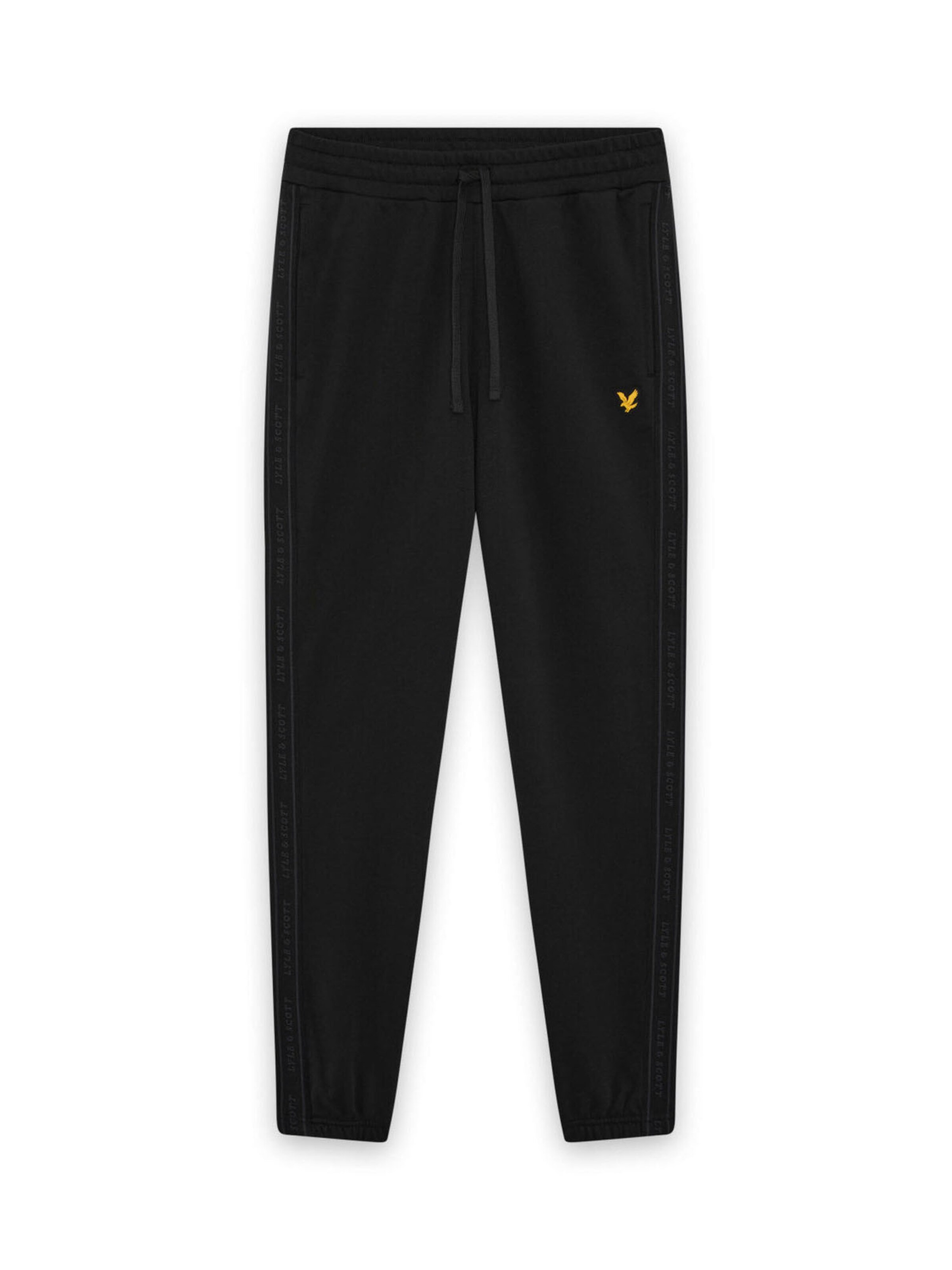 Lyle & Scott Regular Chino Pants in Black: front