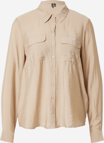 Camicia da donna 'JOSIE' di VERO MODA in beige: frontale