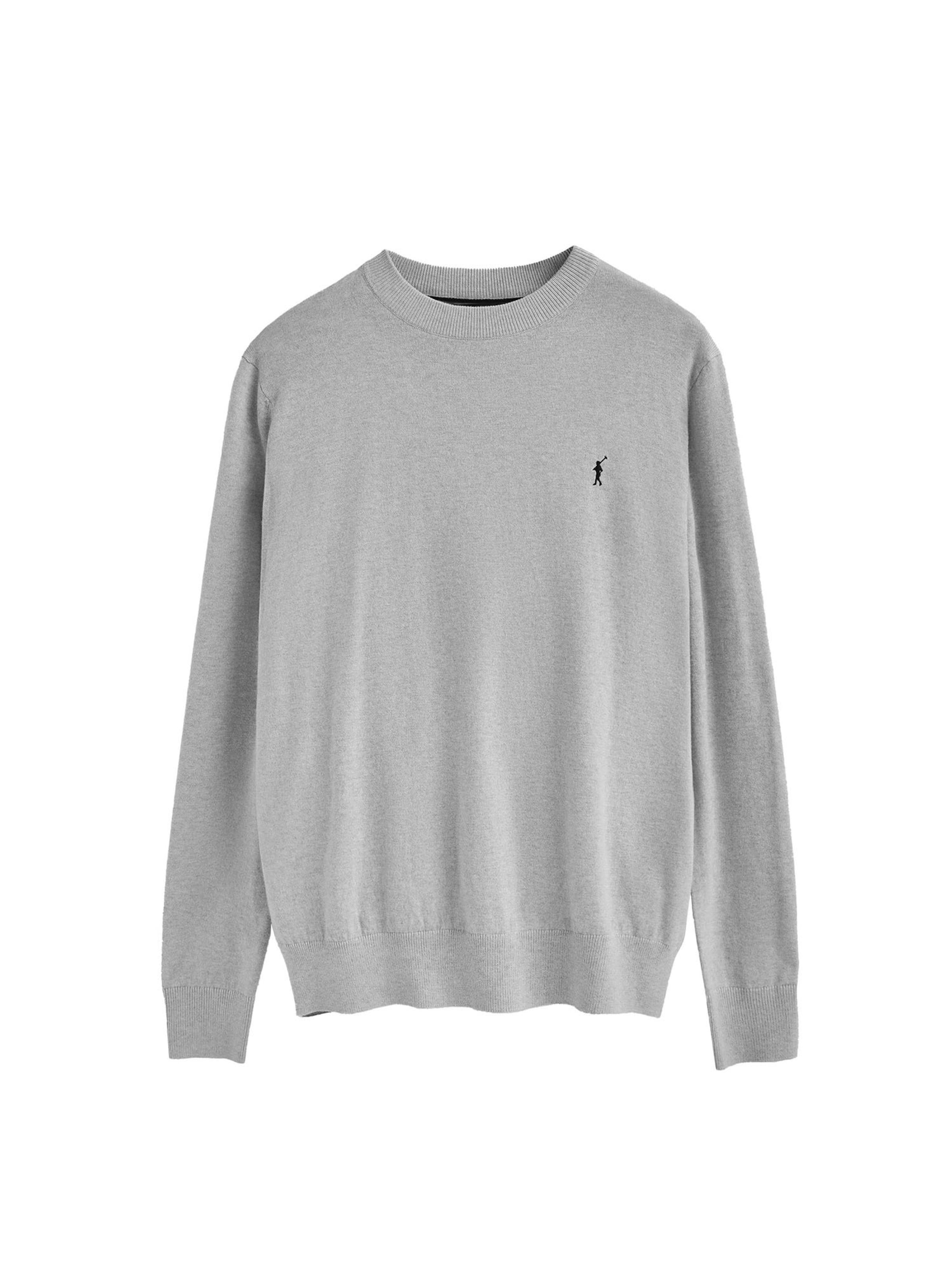 Polo Club Pullover in Grau: Vorderseite