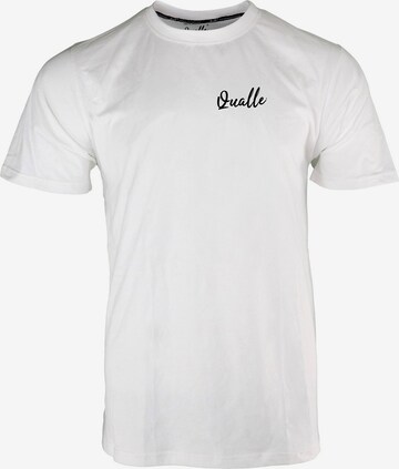 Qualle Shirt 'Streetwear Respekt' in White: front