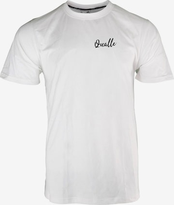 Qualle Shirt 'Streetwear Respekt' in White: front