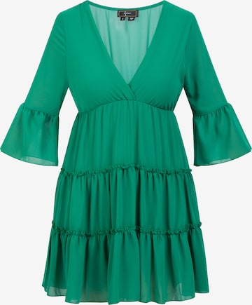 Robe faina en vert : devant