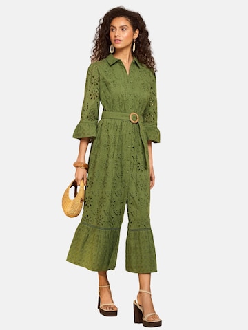 love & roses Košeľové šaty - Zelená: predná strana