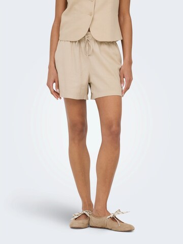 ONLY Regular Pants 'ONLGOA' in Beige: front