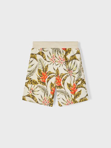 NAME IT Regular Pants 'Tropical' in Beige