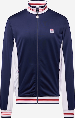 FILA Bluza rozpinana sportowa 'Björn' w kolorze niebieski: przód