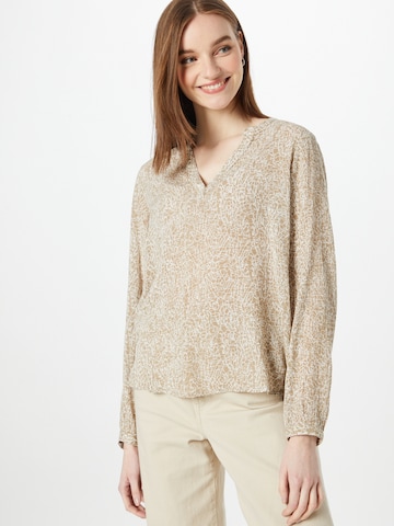 Kaffe Blus 'Vera' i beige: framsida