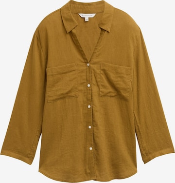 TOM TAILOR Blouse in Geel: voorkant