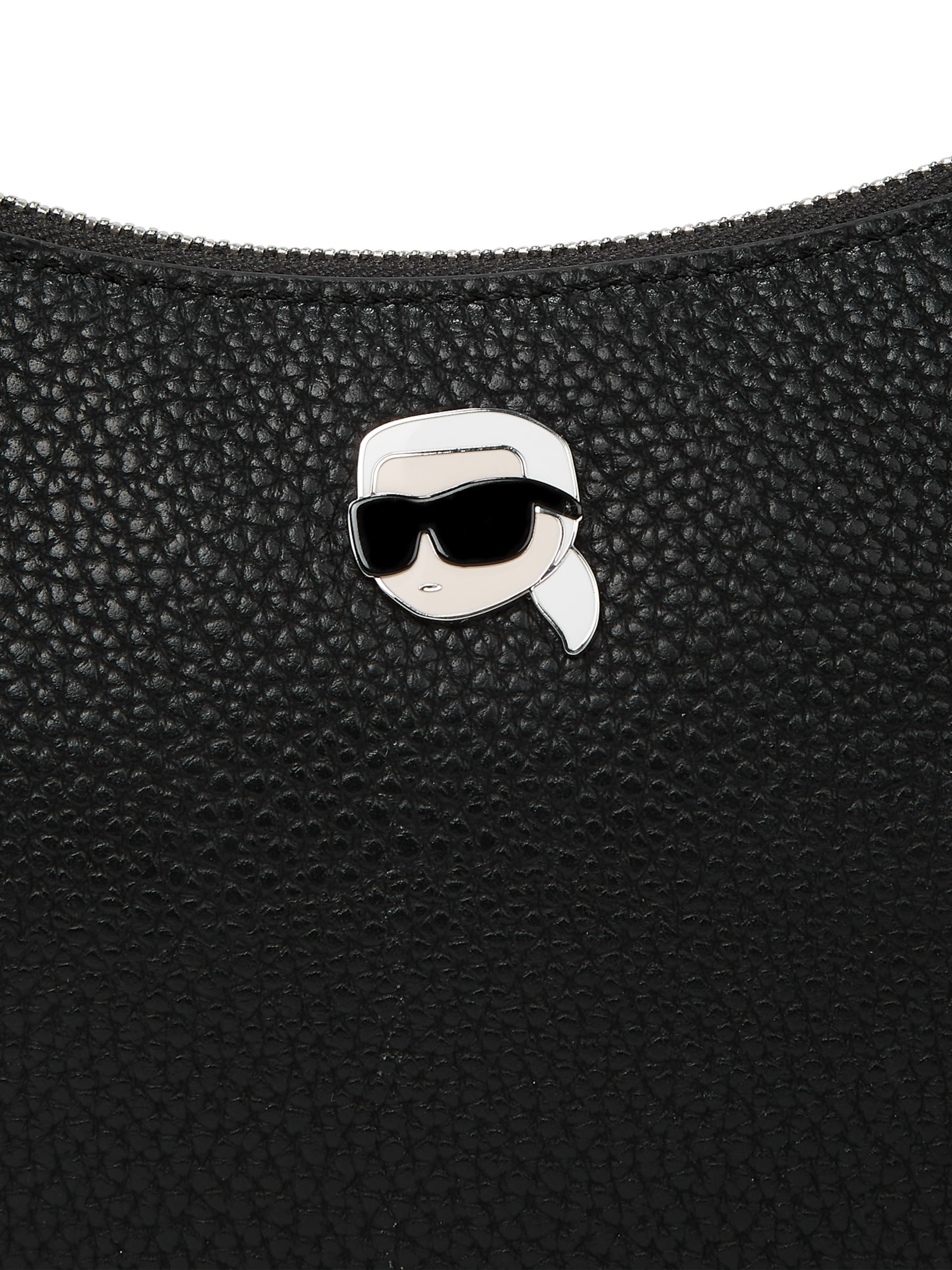 Karl Lagerfeld Torba za čez ramo 'Pebble' | črna barva