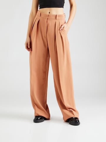 Loosefit Pantalon à pince 'BJORN' Vanessa Bruno en marron : devant