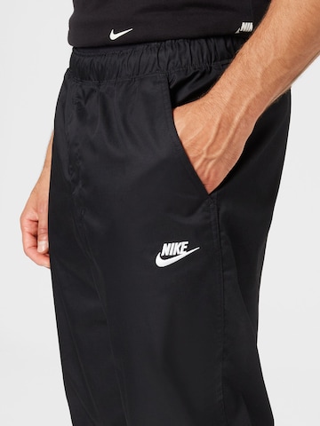 Nike Sportswear - Loosefit Calças 'Club' em preto