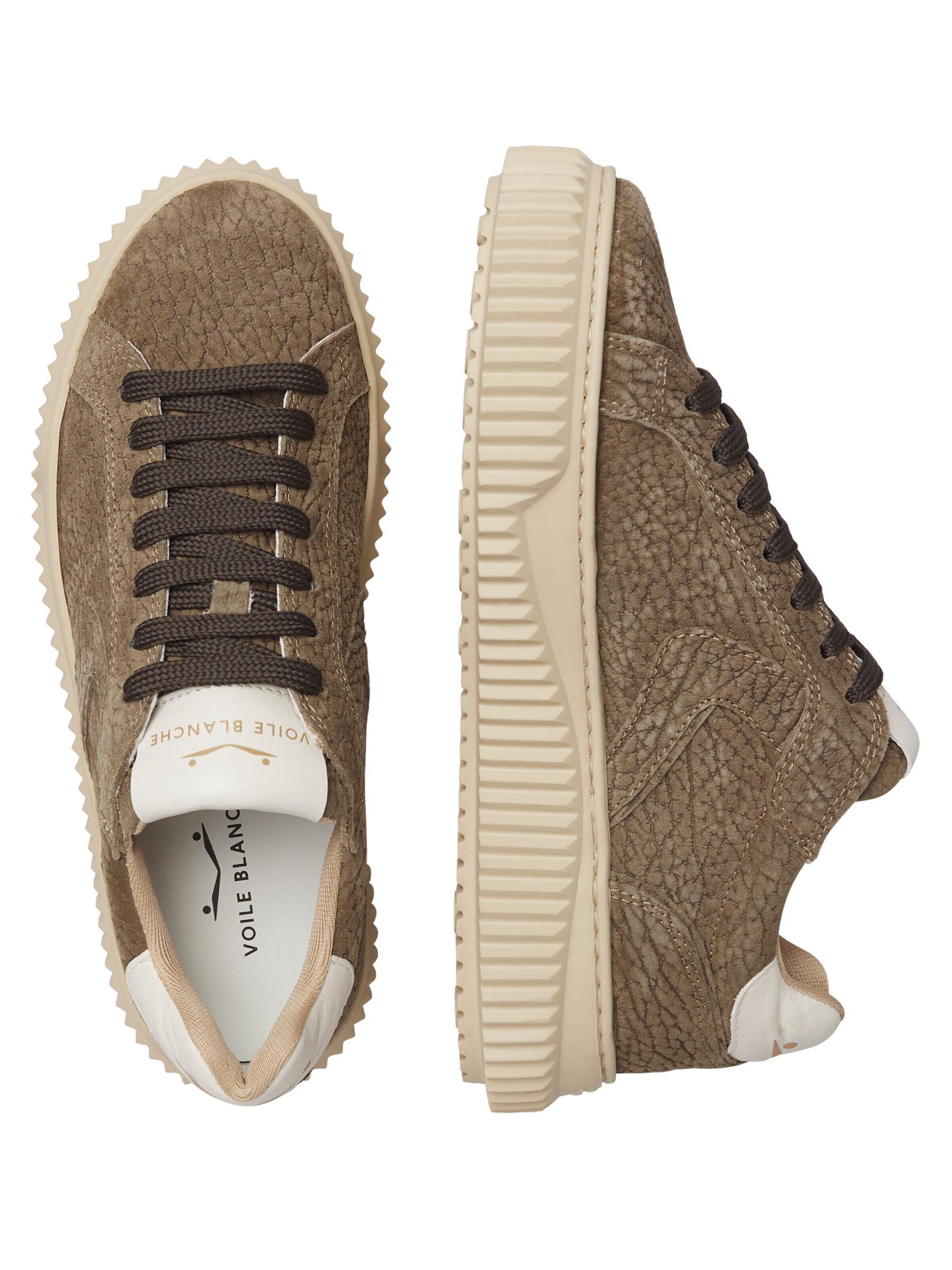 Chaussure à lacets 'LIPARI' Voile blanche en vert
