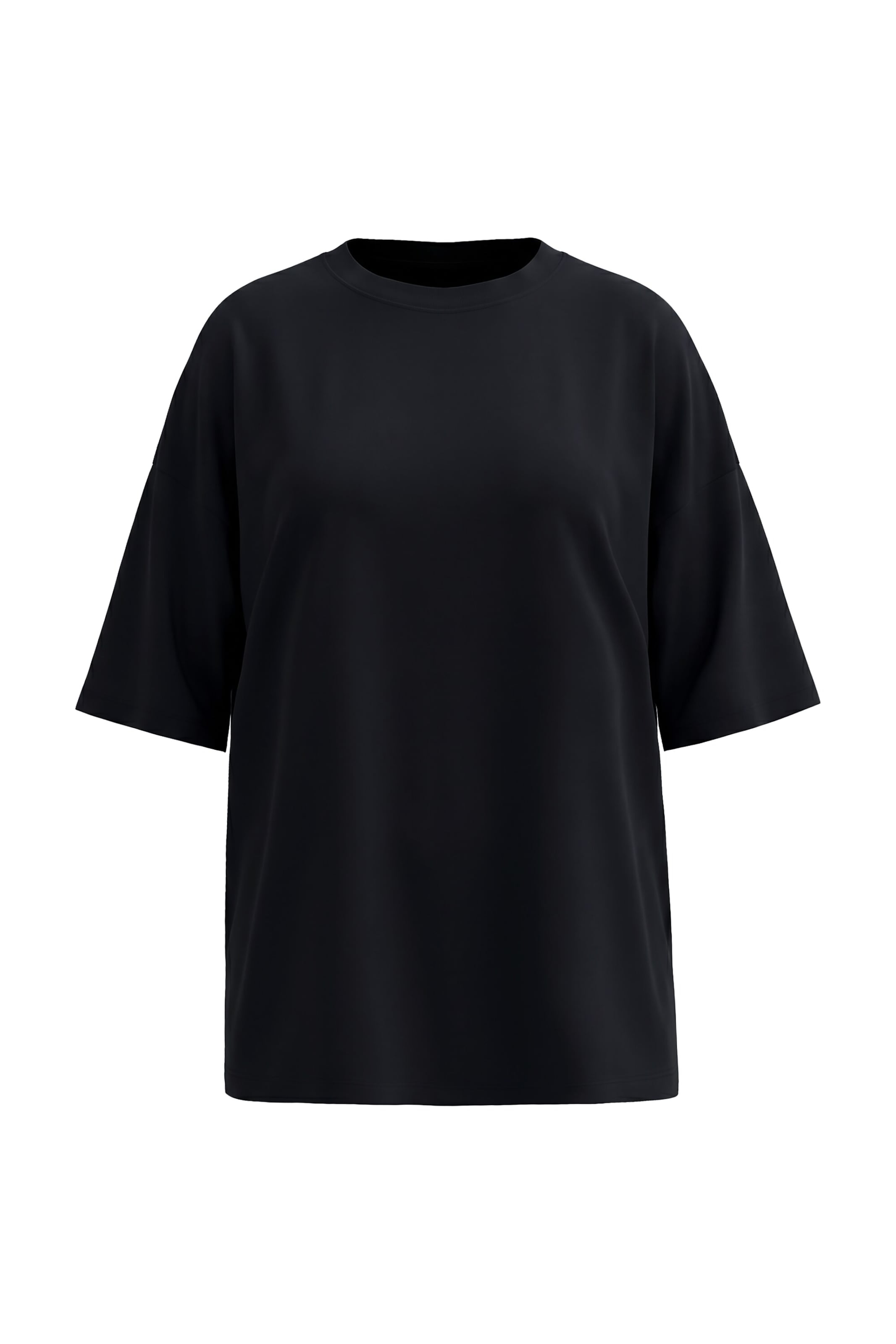 Studio Untold Shirt in Zwart: voorkant