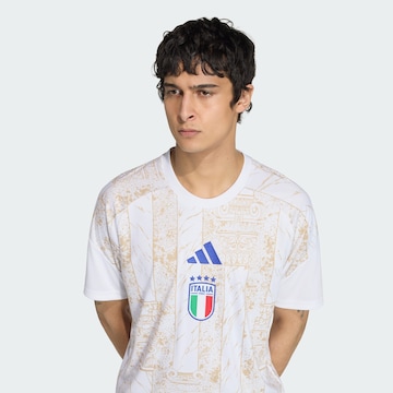 ADIDAS PERFORMANCE - Camisa funcionais 'Italien 26 Pre-Match' em branco