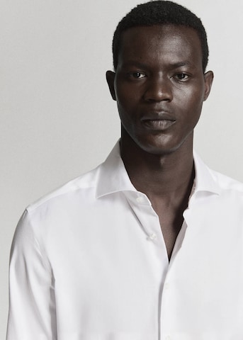 MANGO MAN Slim Fit Hemd 'Marta' in Weiß