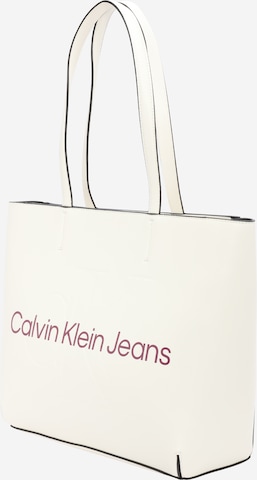 Calvin Klein Jeans Nákupní taška – bílá