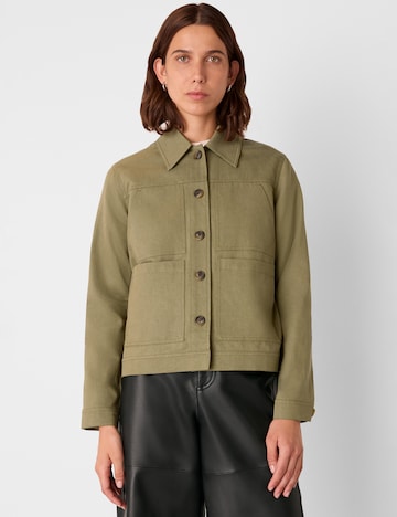 Whistles Between-Season Jacket 'Mia' in Green: front