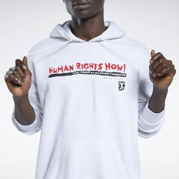 Reebok Sweatshirt 'Human Rights  Now!' in Grey