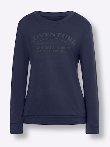 Sweat-shirt heine en bleu